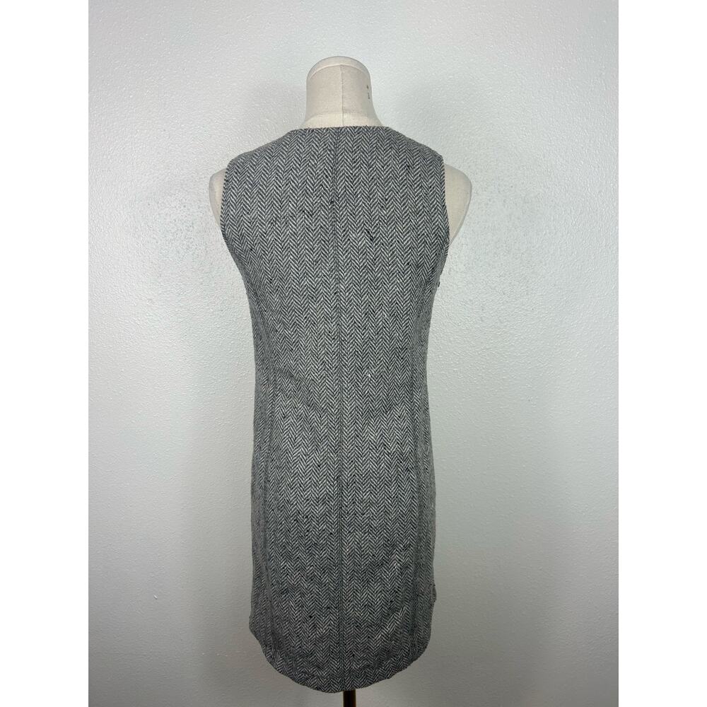 Abercrombie & Fitch Vintage Wool Blend Button up Sleeveless Dress Gray Sz XS - Picture 6 of 6